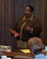 Speaking to a group